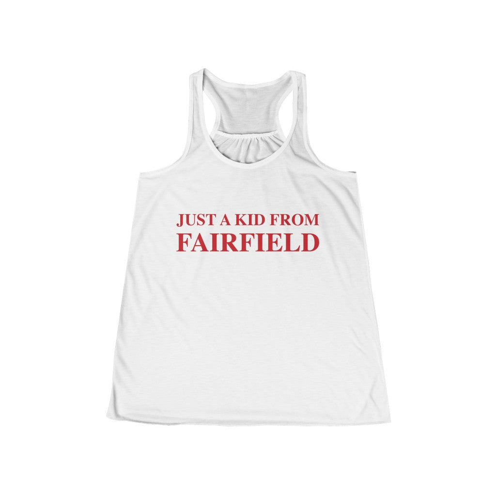 just a kid from fairfield ct / connecticut womens tank top shirt 