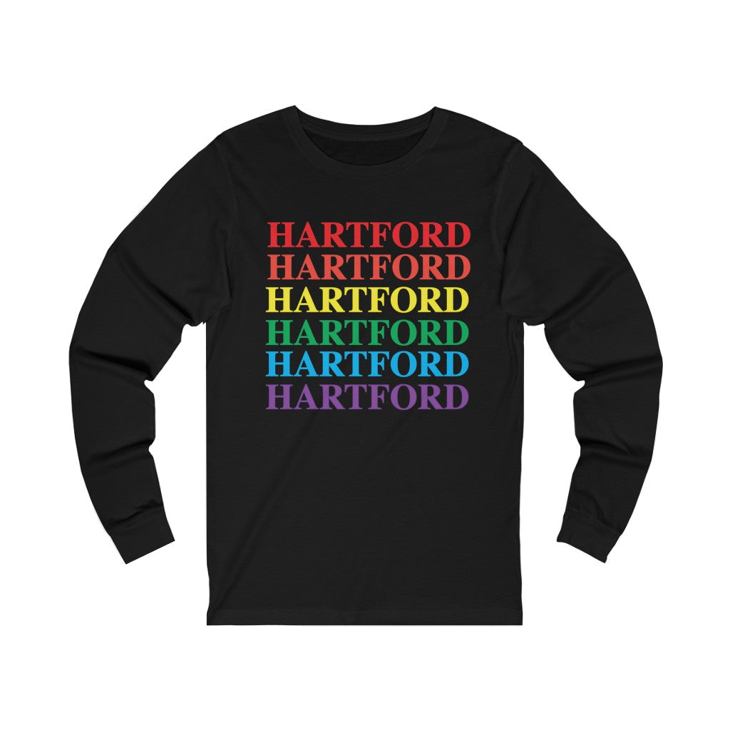  Do you have Hartford  Connecticut Pride?  Hartford, Connecticut apparel and gifts including Long Sleeve Tee. LGBTQ inspired. 10% of Pride sales is donated to a Connecticut LBGTQ organization.   For the latest Connecticut Pride information and events visit Finding Connecticut.   Click here to return to our home page