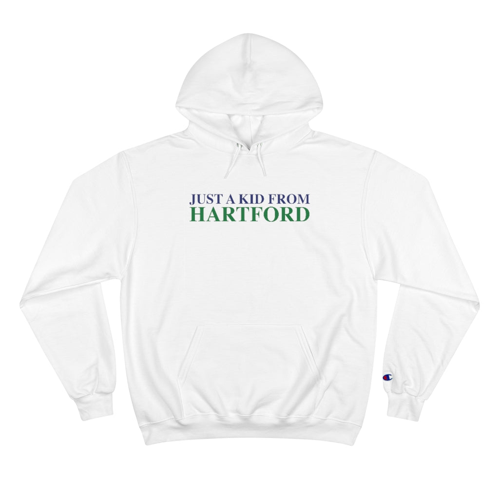 Just a kid from Hartford Champion Hoodie  Did you grow up in Hartford, Connecticut? Or know of someone who did? This collection is for someone who has those special Hartford memories.  Proceeds help grow Finding Connecticut's website and brand.   Click here to go back to our home page. 