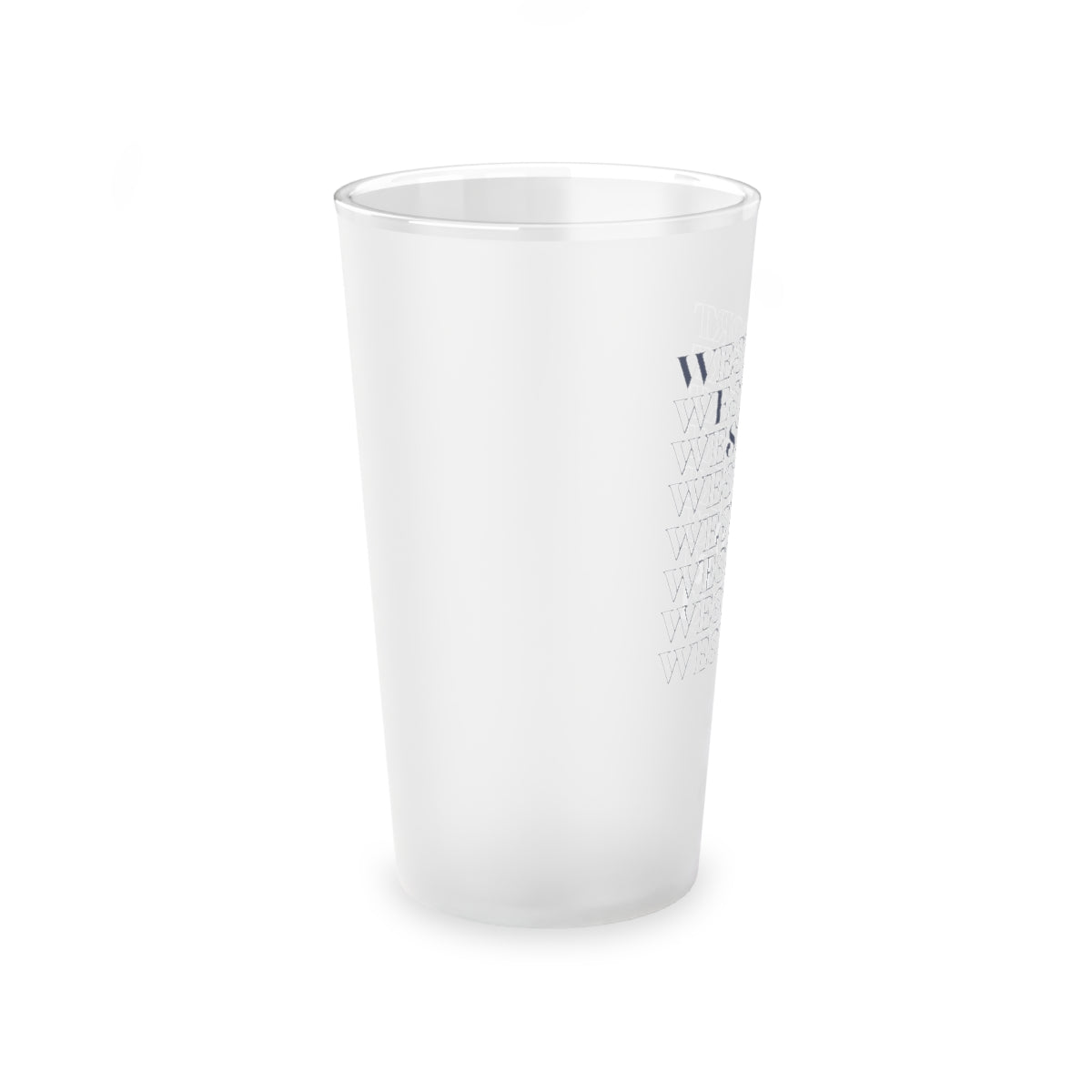 Westport On Repeat Frosted Pint Glass, 16oz