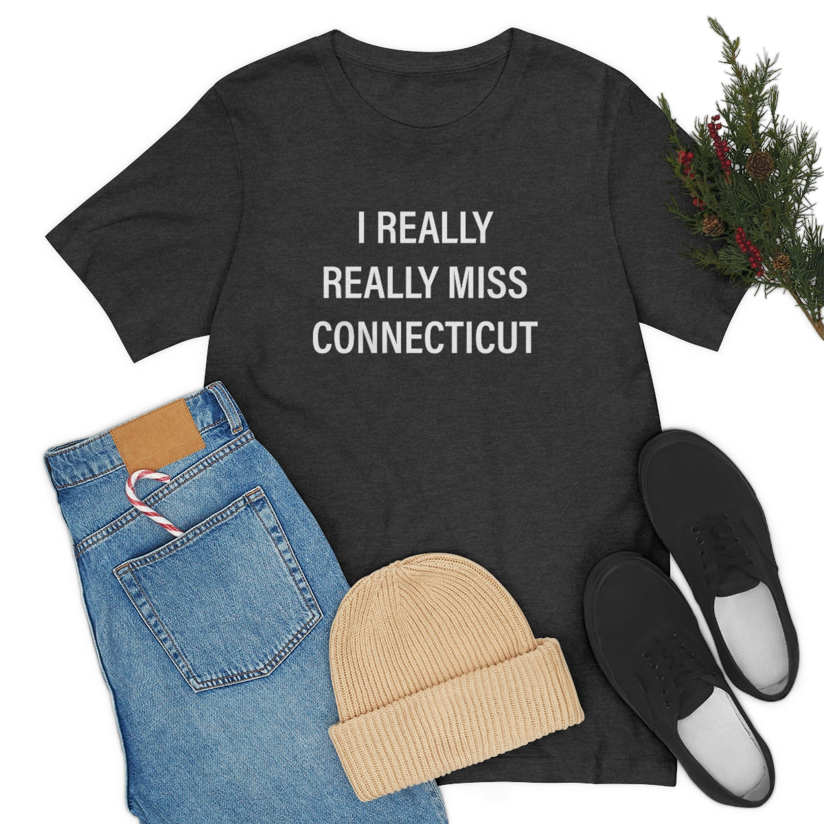 I Really Really Miss Connecticut Unisex Jersey Short Sleeve Tee