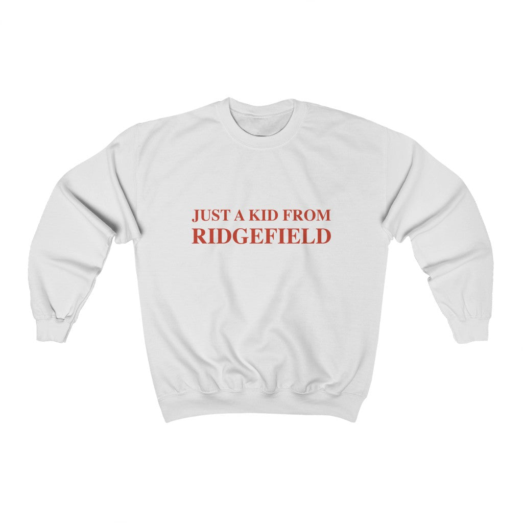 Just a kid from Ridgefield. Ridgefield, Connecticut tee shirts, hoodies sweatshirts, mugs and other apparel, home gifts and souvenirs. Proceeds of this collections goes to help Finding Ridgefield and Finding Connecticut’s brand. Free USA shipping