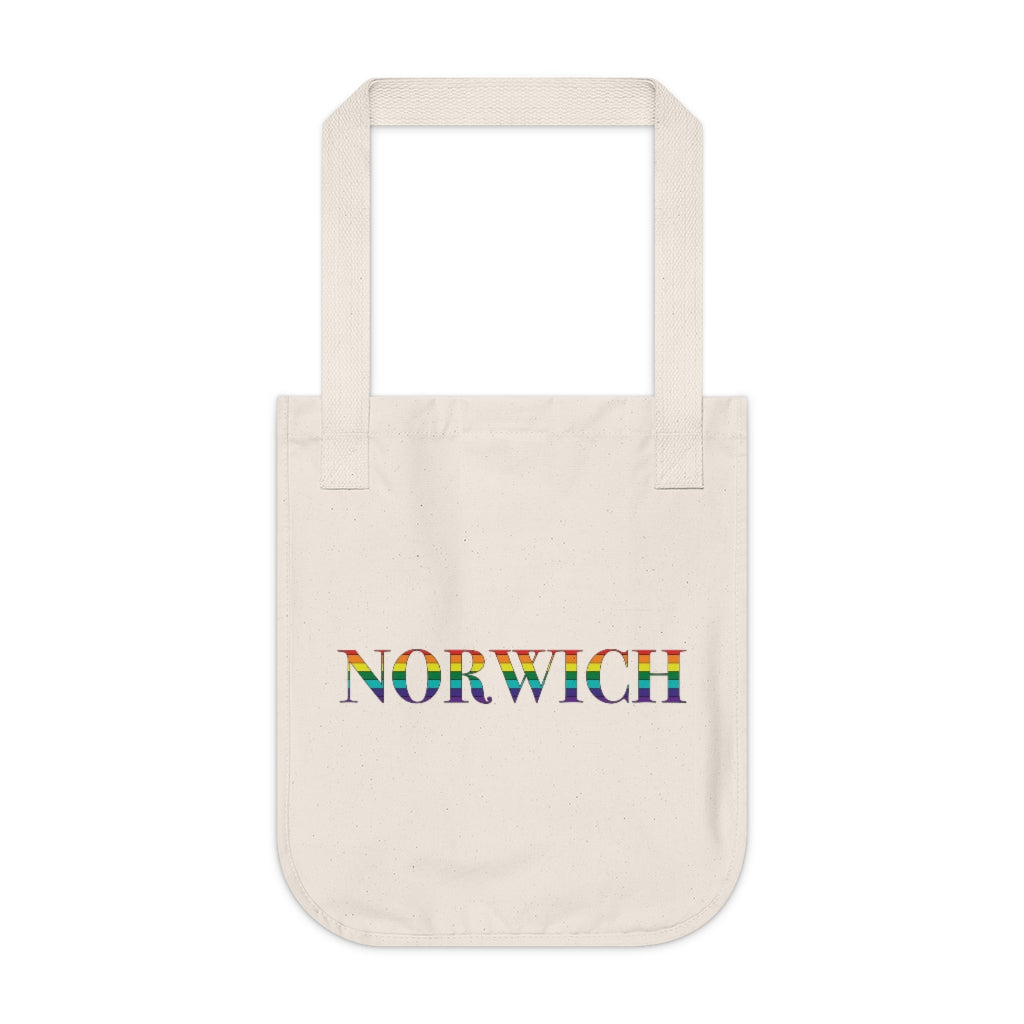 Norwich Rainbow Organic Canvas Tote Bag