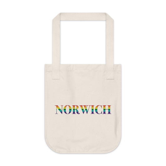 Norwich Rainbow Organic Canvas Tote Bag