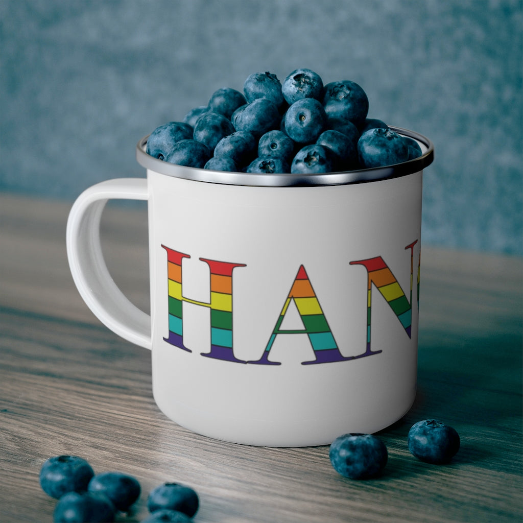 Hanover Rainbow Enamel Camping Mug