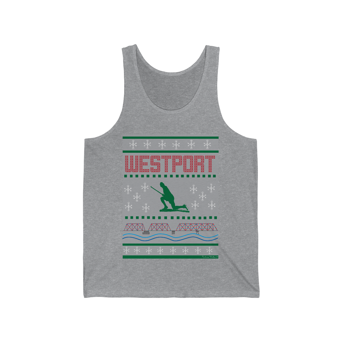 westport ugly christmas sweater tank top 