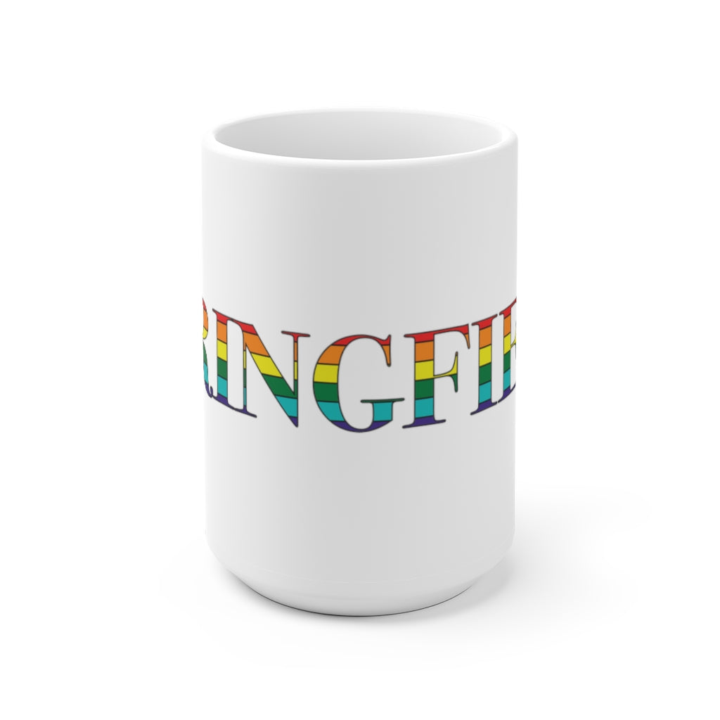 Springfield Rainbow White Ceramic Mug