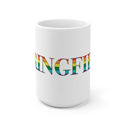 Springfield Rainbow White Ceramic Mug