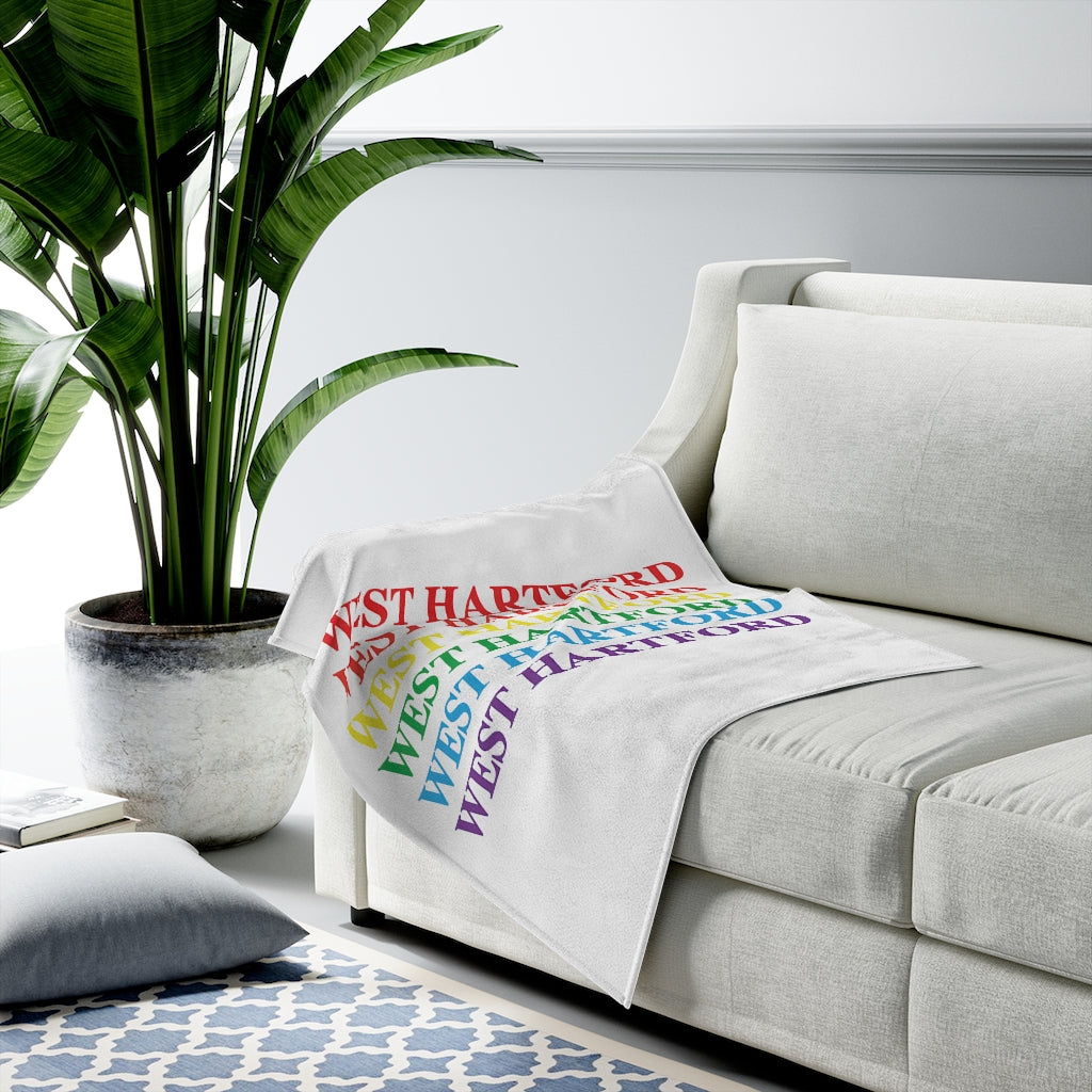 West Hartford Pride blanket.  West Hartford Connecticut tee shirts, hoodies sweatshirts, mugs, other apparel, home gifts, and souvenirs.  10% of the Proceeds of this collection will be donated to a Connecticut LGBTQ organization. Free USA shipping. 