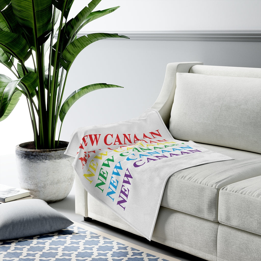 New Canaan Pride Velveteen Plush Blanket