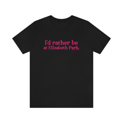 I’d rather be at Elizabeth Park tee shirt.  West Hartford Connecticut tee shirts, hoodies sweatshirts, mugs, and other apparel, home gifts, and souvenirs. Proceeds of this collection go to help Finding Connecticut’s brand. Free USA shipping. 