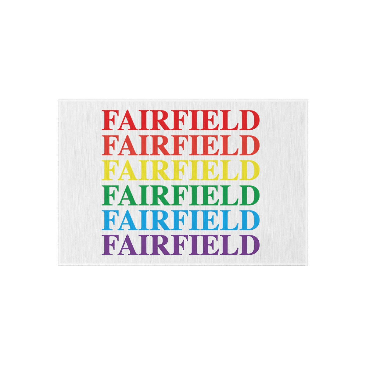 Fairfield pride out door rug 