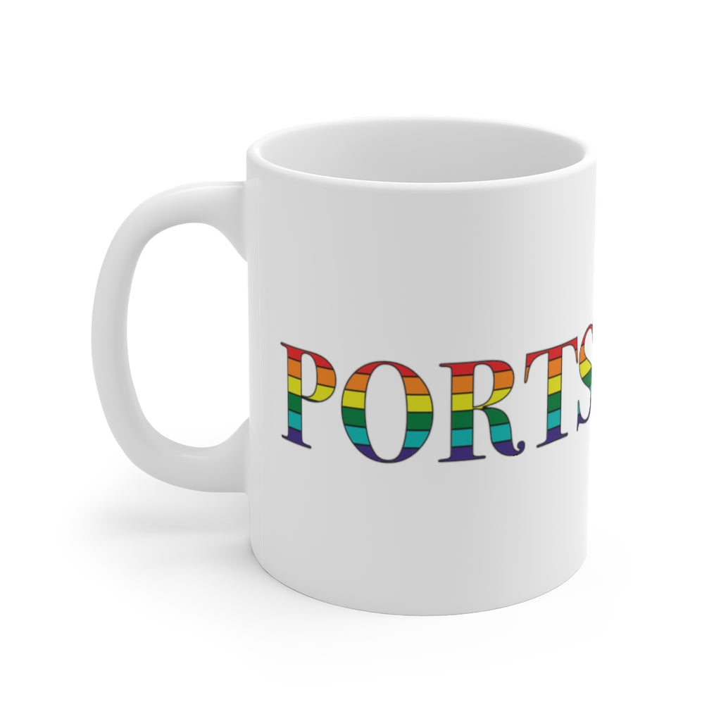 Portsmouth Rainbow White Ceramic Mug