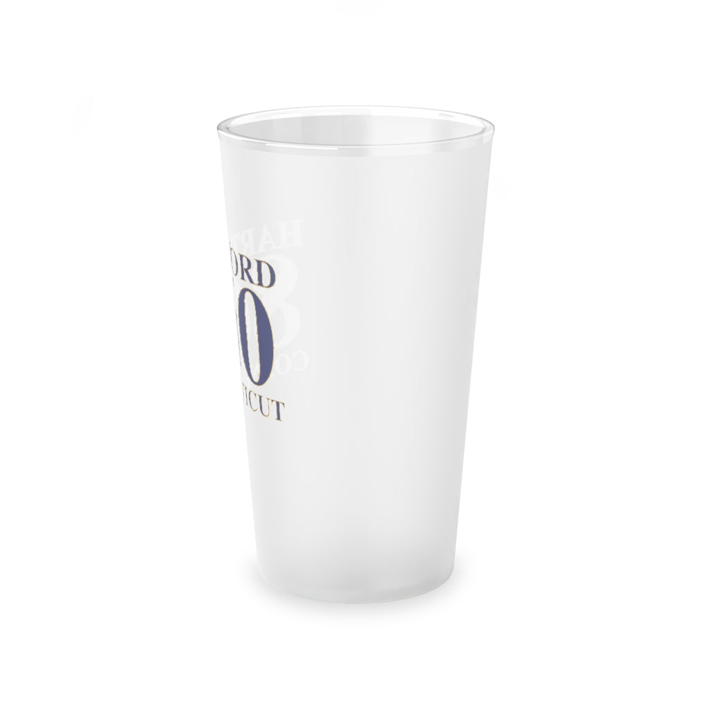 Hartford 860 Connecticut Frosted Pint Glass, 16oz 860 Hartford Collection. Inspired by the Connecticut flag and the 860! Show off for your pride for Connecticut and Hartford!   Proceeds of this collection go to help build Finding Connecticut’s website and brand. • Free USA shipping   Click here to go to our home page