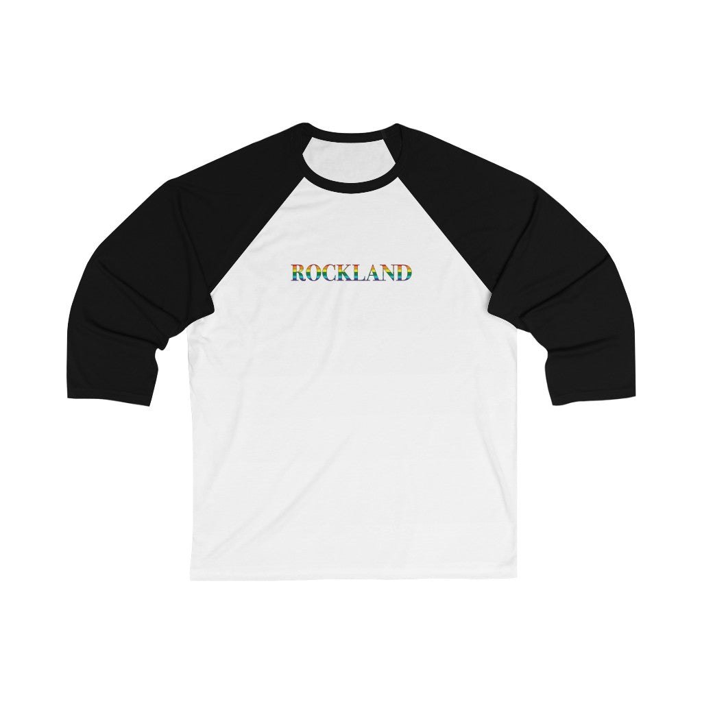 Rockland Rainbow  Unisex 3\4 Sleeve Baseball Tee