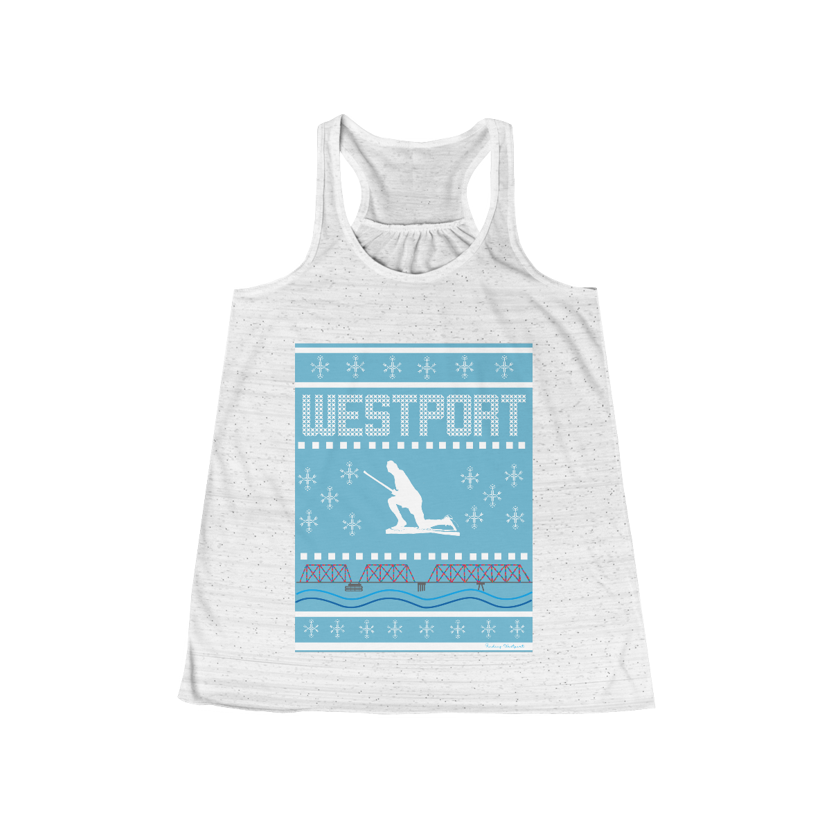 Westport Ugly Holiday Women's Flowy Racerback Tank