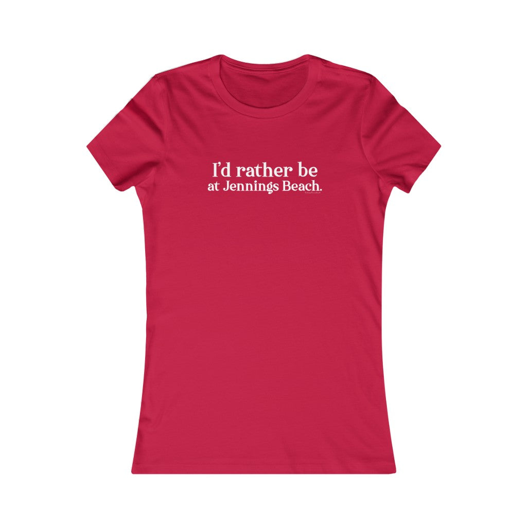 jennings beach fairfield ct / connecticut womens tee shirt 