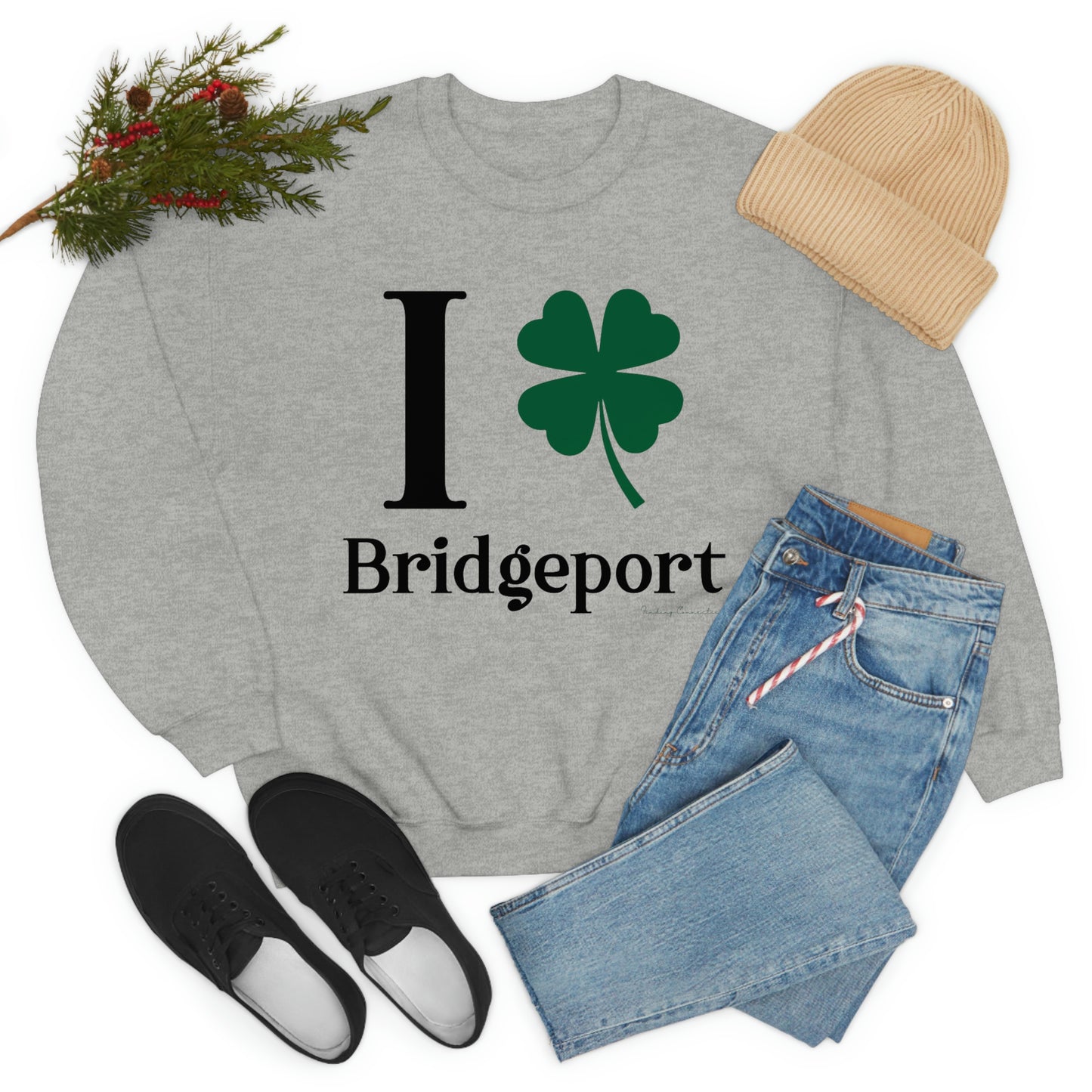 I Clover Bridgeport Unisex Heavy Blend™ Crewneck Sweatshirt