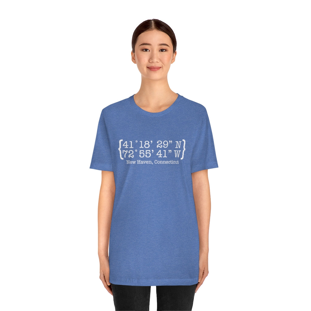 New Haven Coordinates Unisex Jersey Short Sleeve Tee