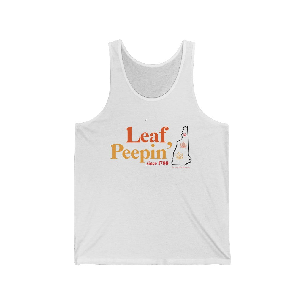 Leaf Peepin' New Hampshire Unisex Jersey Tank