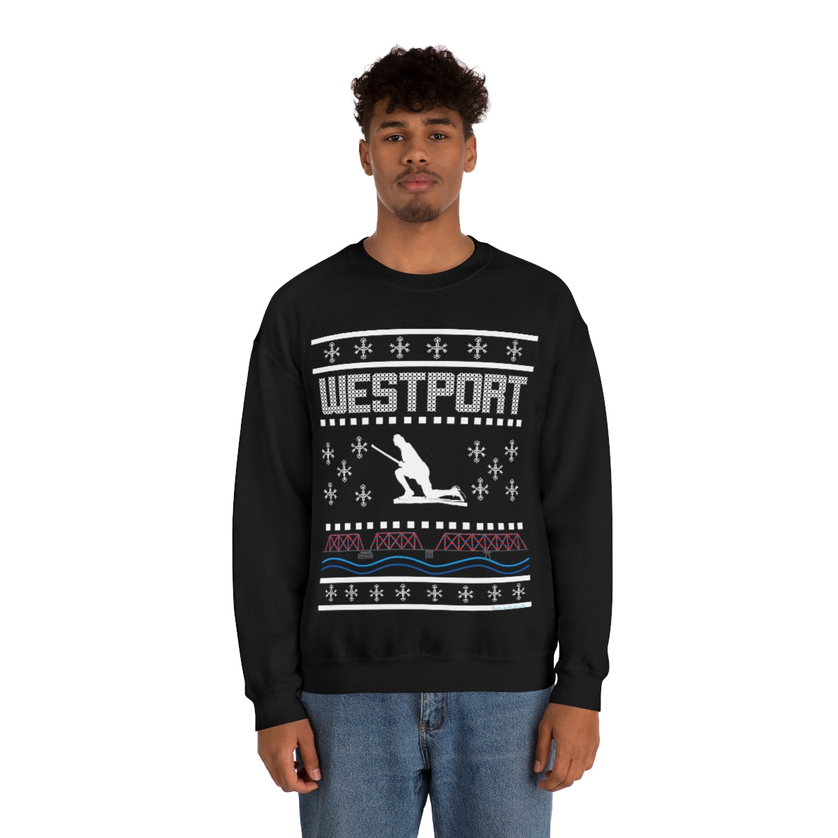 Westport Holiday Sweater Unisex Heavy Blend™ Crewneck Sweatshirt