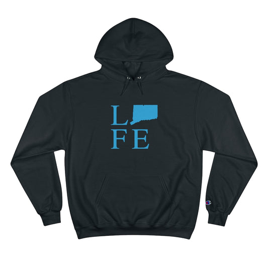 Connecticut Life (front) Champion Hoodie