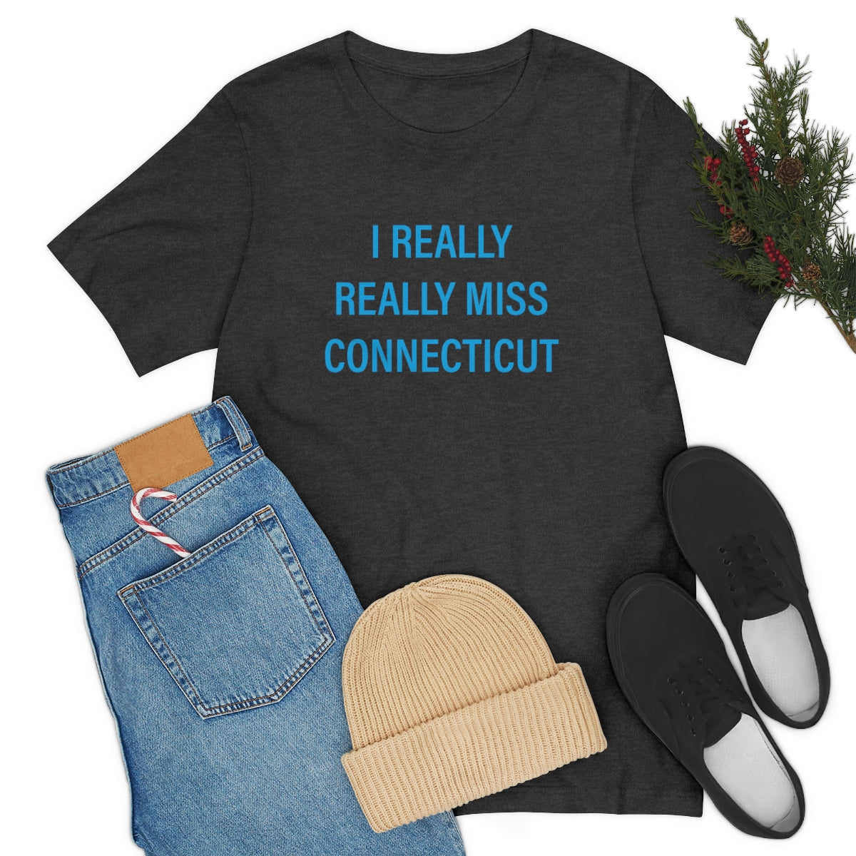 I Really Really Miss Connecticut Unisex Jersey Short Sleeve Tee