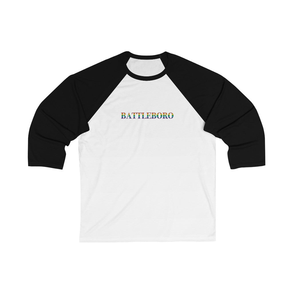 Battleboro Rainbow Unisex 3\4 Sleeve Baseball Tee