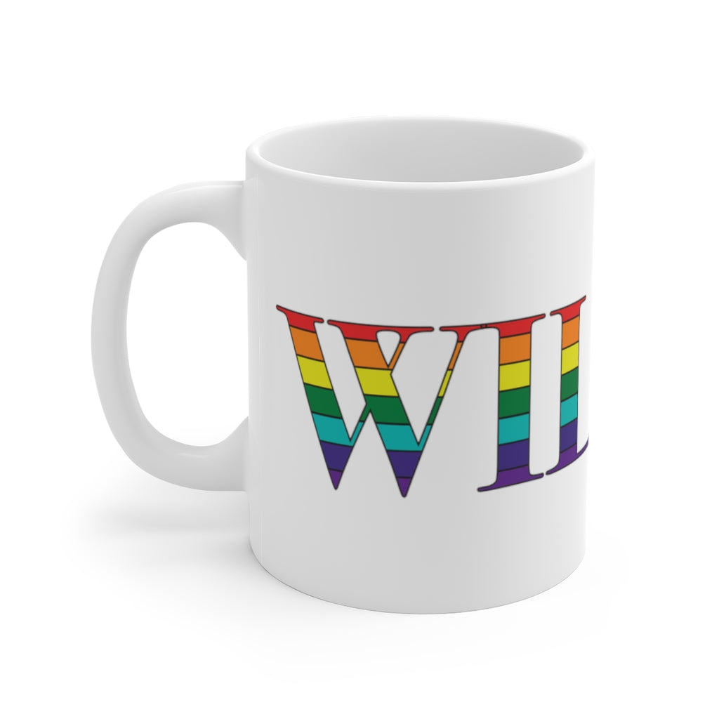 Wilton Rainbow White Ceramic Mug