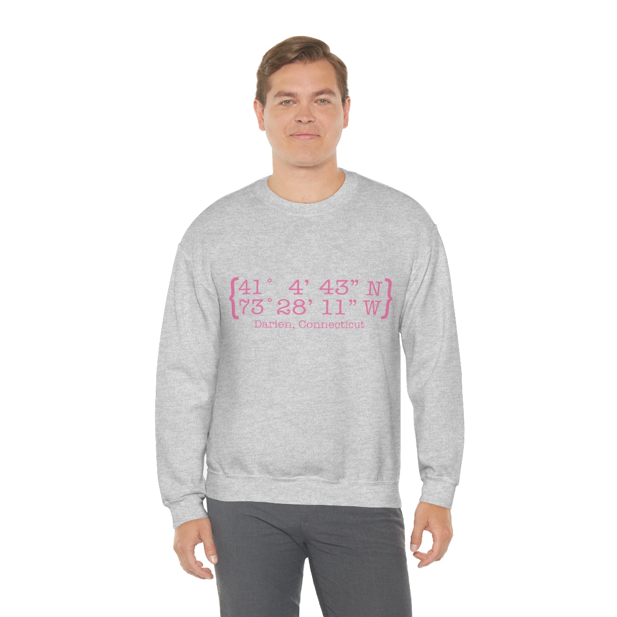 Darien Coordinates Unisex Heavy Blend™ Crewneck Sweatshirt