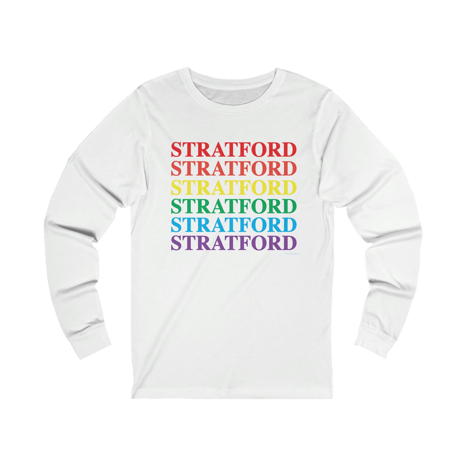 stratford ct pride long sleeve tee shirt 