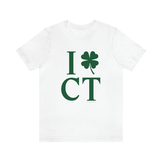 Connecticut st. patricks day shirt, i clover ct 