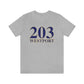 The 203 Westport Collection. Show off Westport and Connecticut at the same time. Colors were inspired by the Connecticut state flag. 