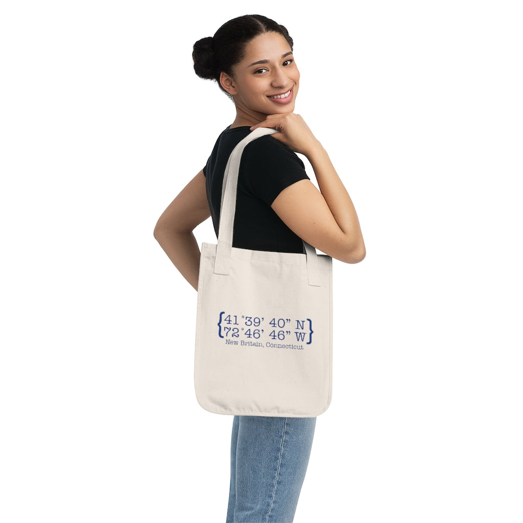 New Britain Coordinates Organic Canvas Tote Bag