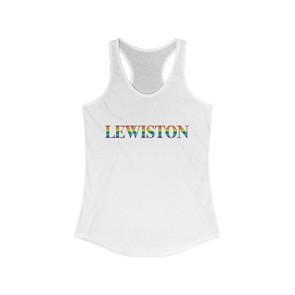 Lewiston Rainbow Women's Ideal Racerback Tank