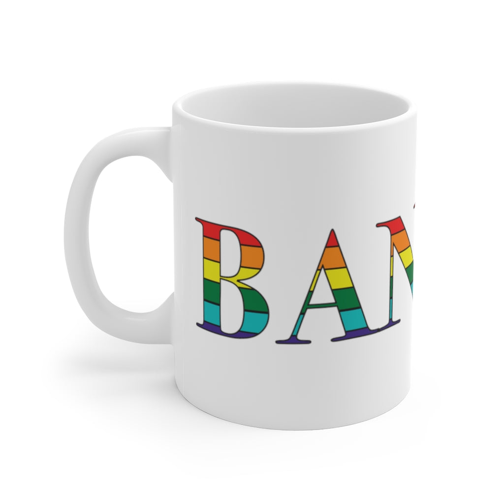 Bangor Rainbow White Ceramic Mug