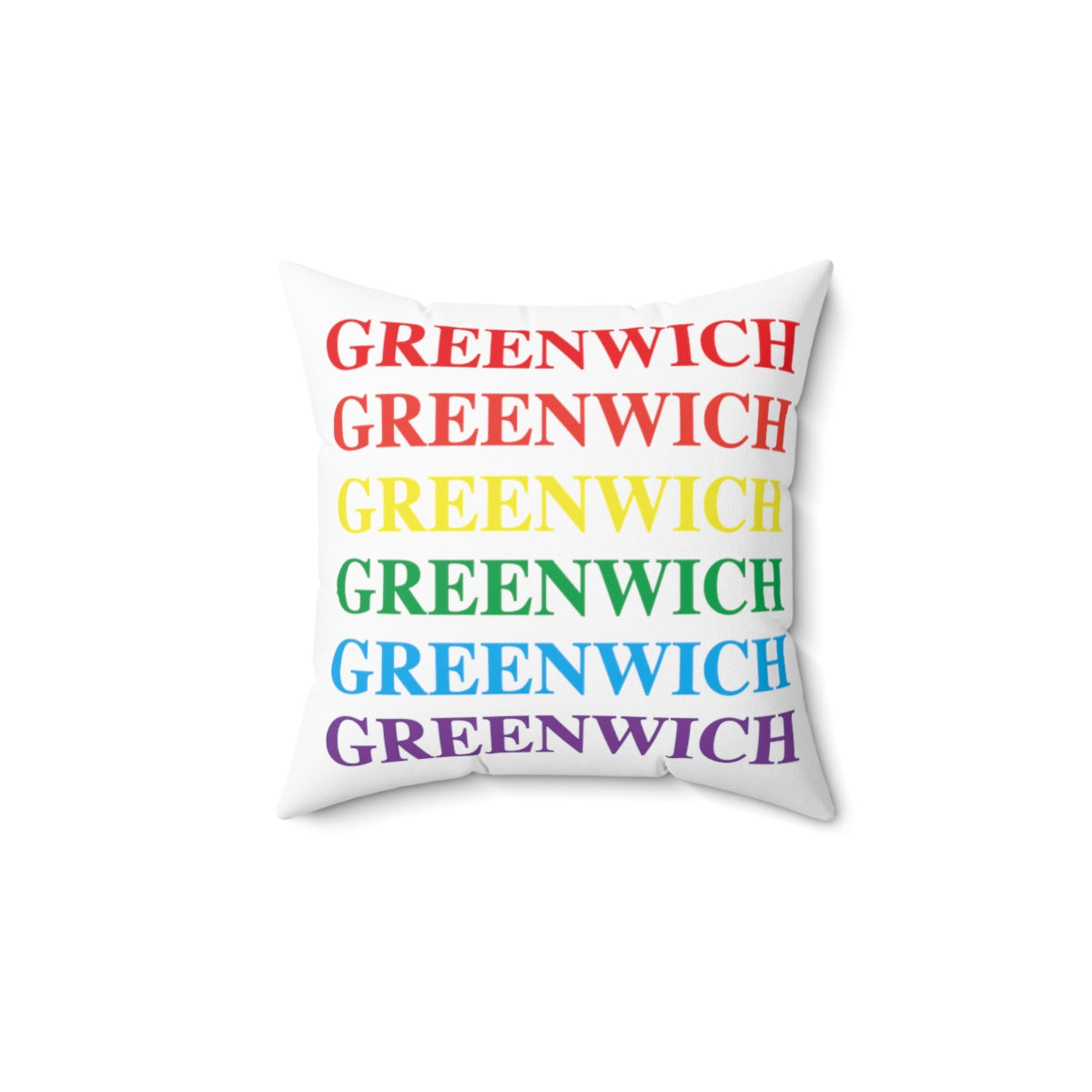 Greenwich Pride Spun Polyester Square Pillow