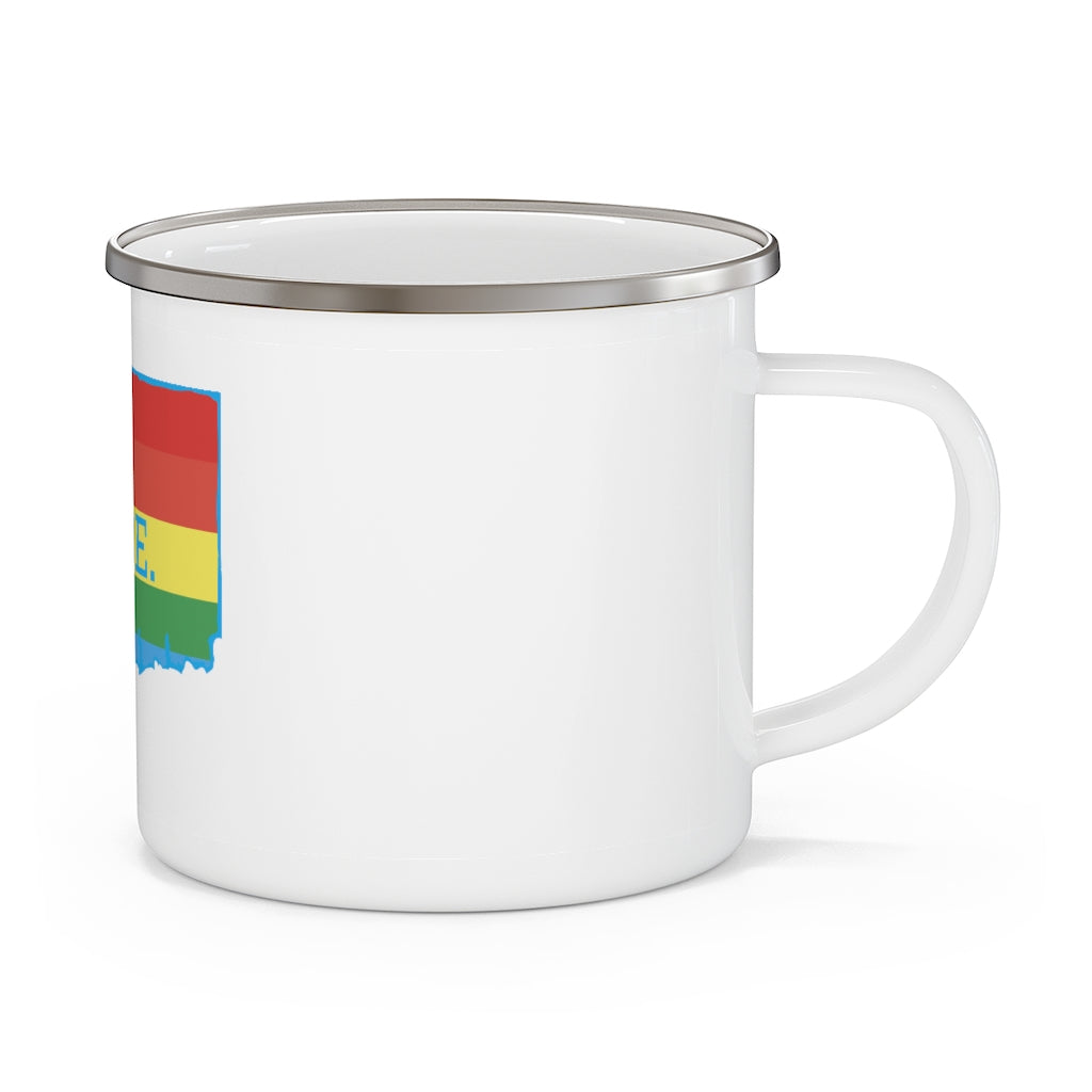 Pride in Connecticut Enamel Camping Mug