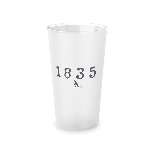 1835 Westport Frosted Pint Glass, 16oz