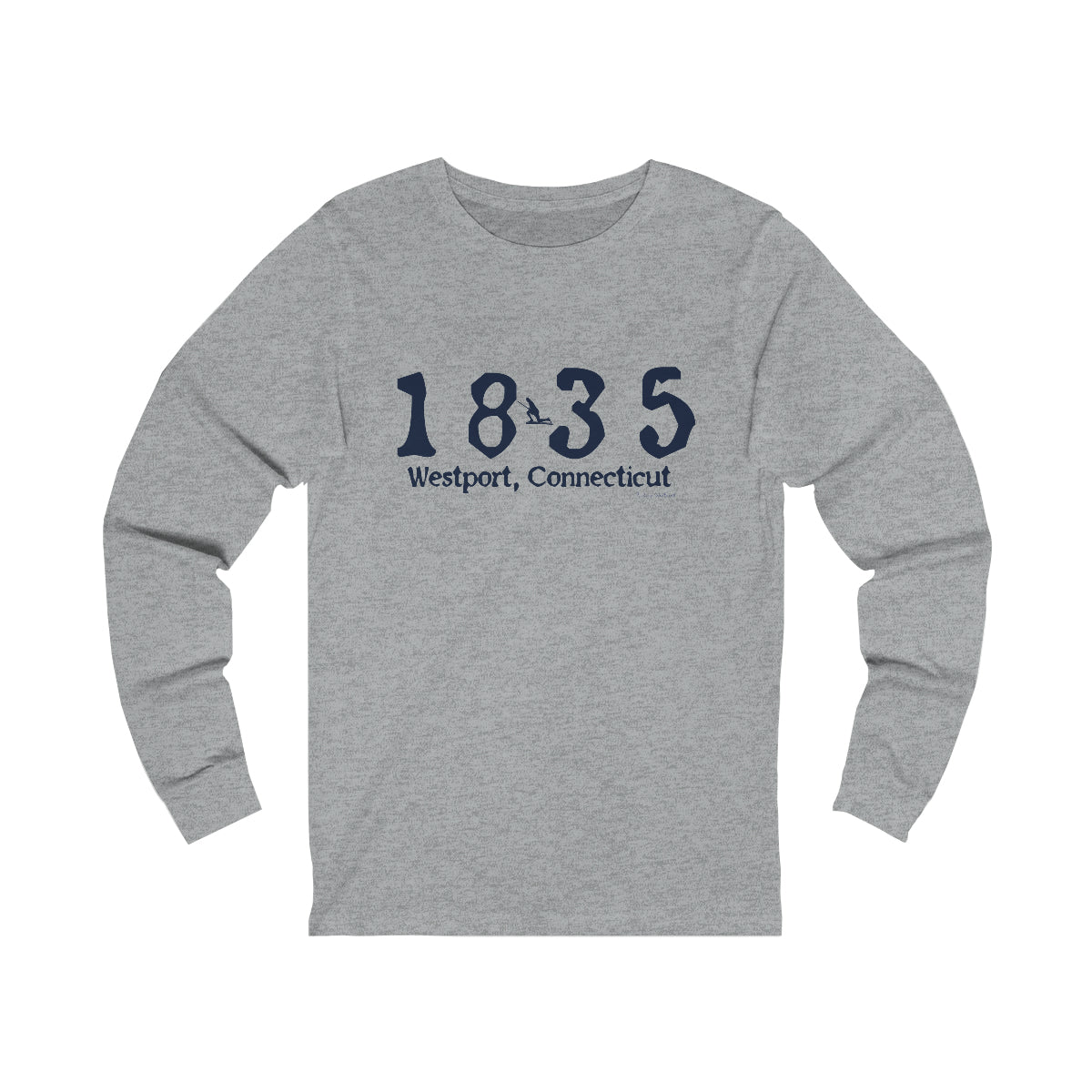 1835 Small Minuteman Unisex Jersey Long Sleeve Tee