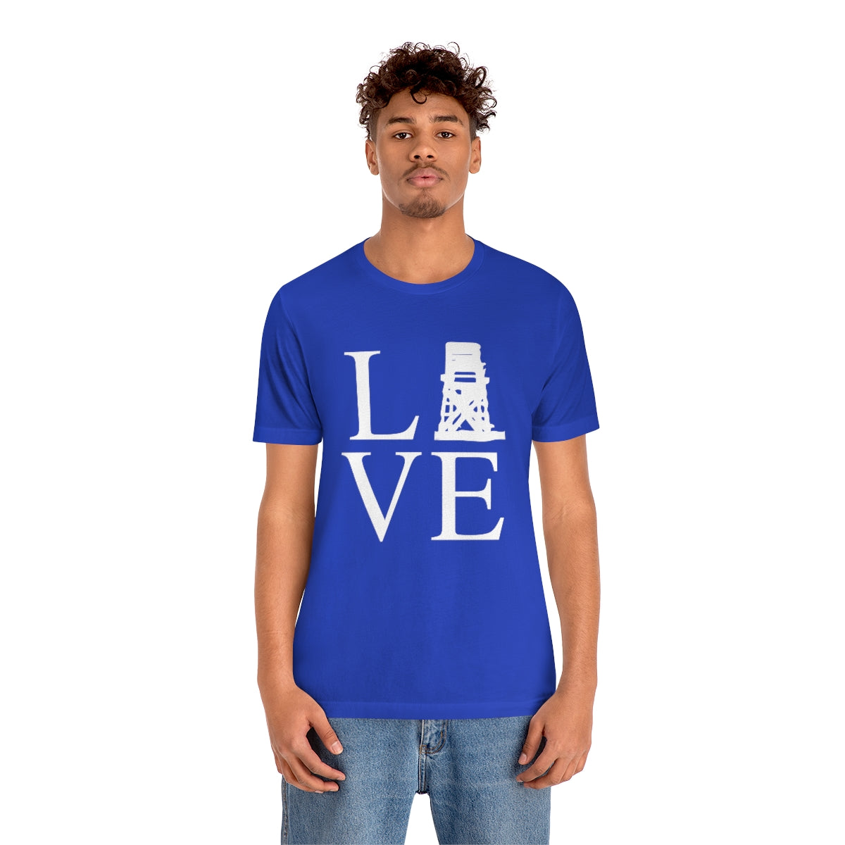 Fairfield Love (front) Unisex Jersey Short Sleeve Tee