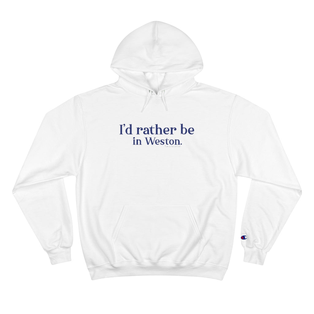 I’d rather be  in Weston.  Weston Connecticut tee shirts, hoodies sweatshirts, mugs and other apparel, home gifts and souvenirs. Proceeds of this collections goes to help Finding Connecticut’s brand. Free USA shipping 