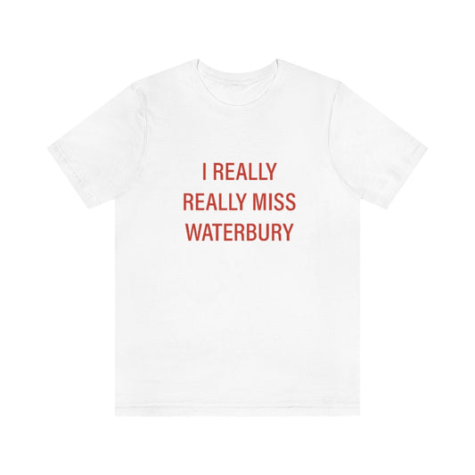 I Really Really Miss Waterbury Unisex Jersey Short Sleeve Tee