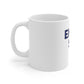 Eight Six O' White Ceramic Mug