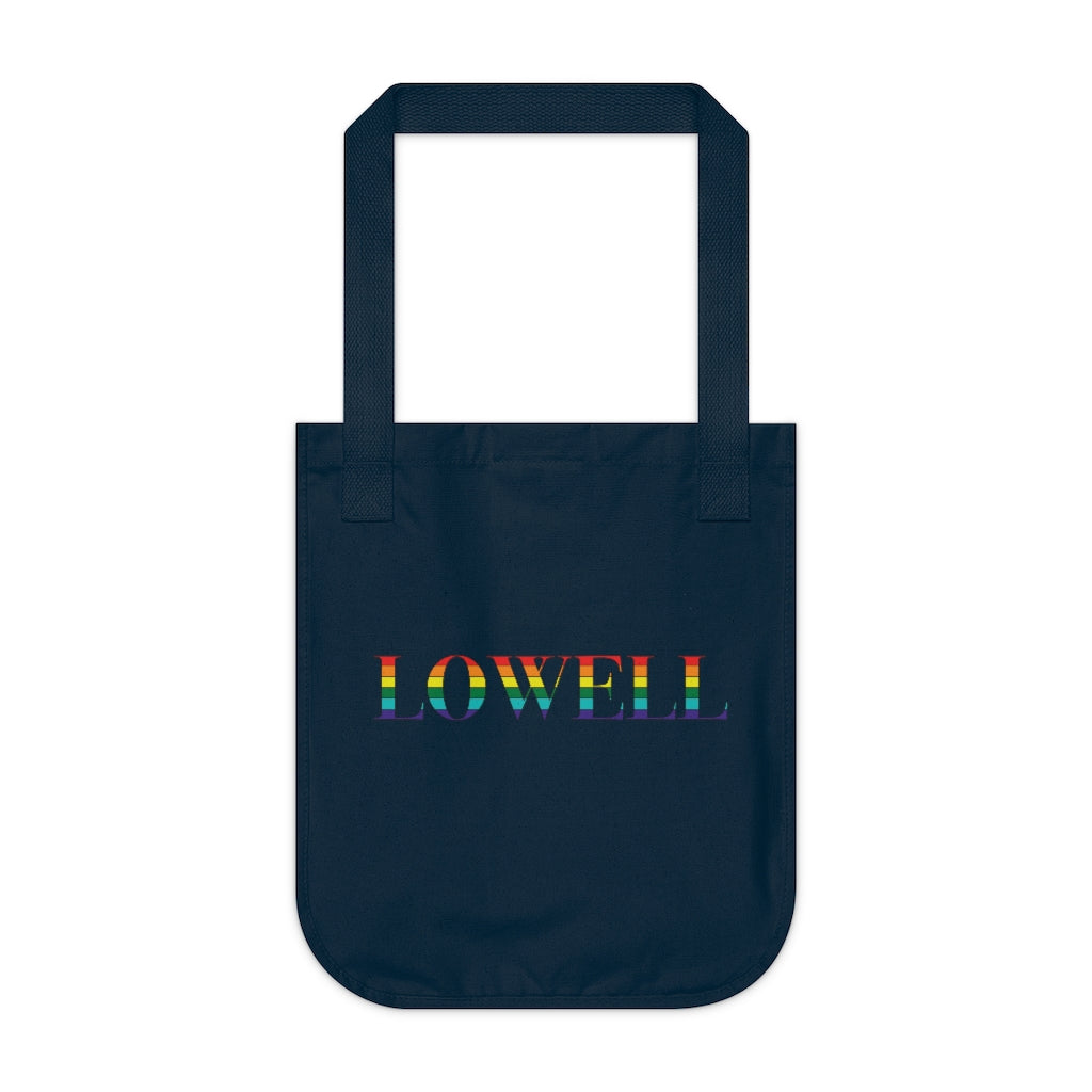 Lowell Rainbow Organic Canvas Tote Bag