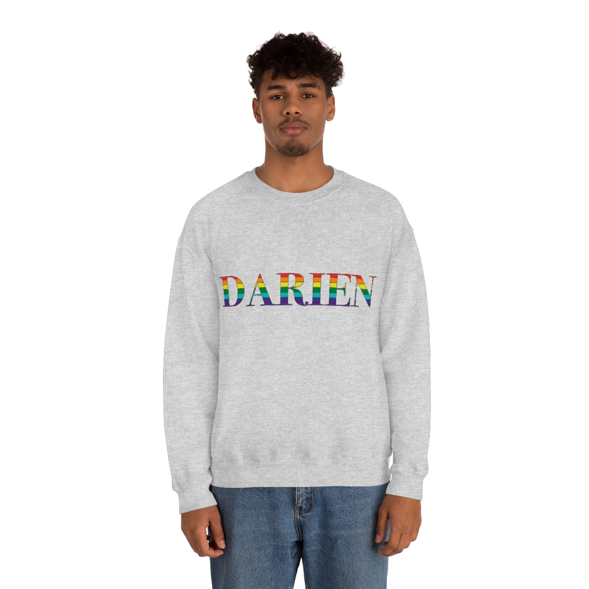 Darien Rainbow Unisex Heavy Blend™ Crewneck Sweatshirt