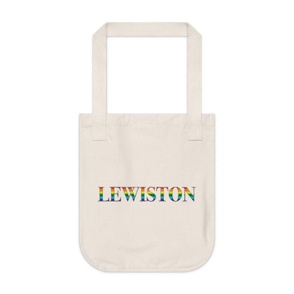 Lewiston Rainbow Organic Canvas Tote Bag