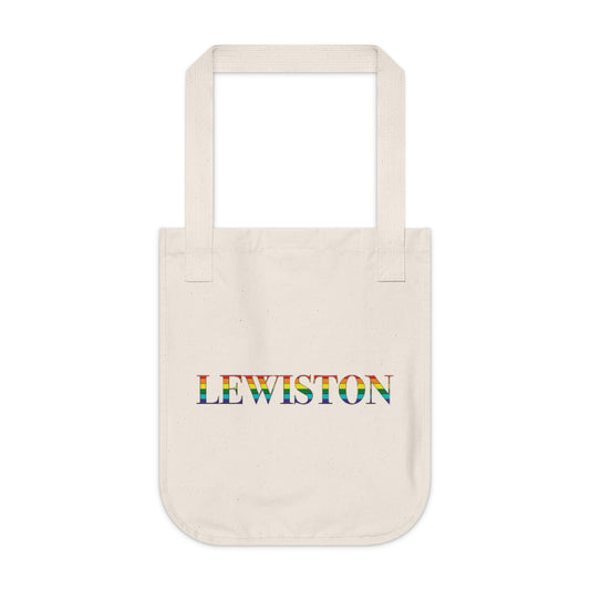 Lewiston Rainbow Organic Canvas Tote Bag