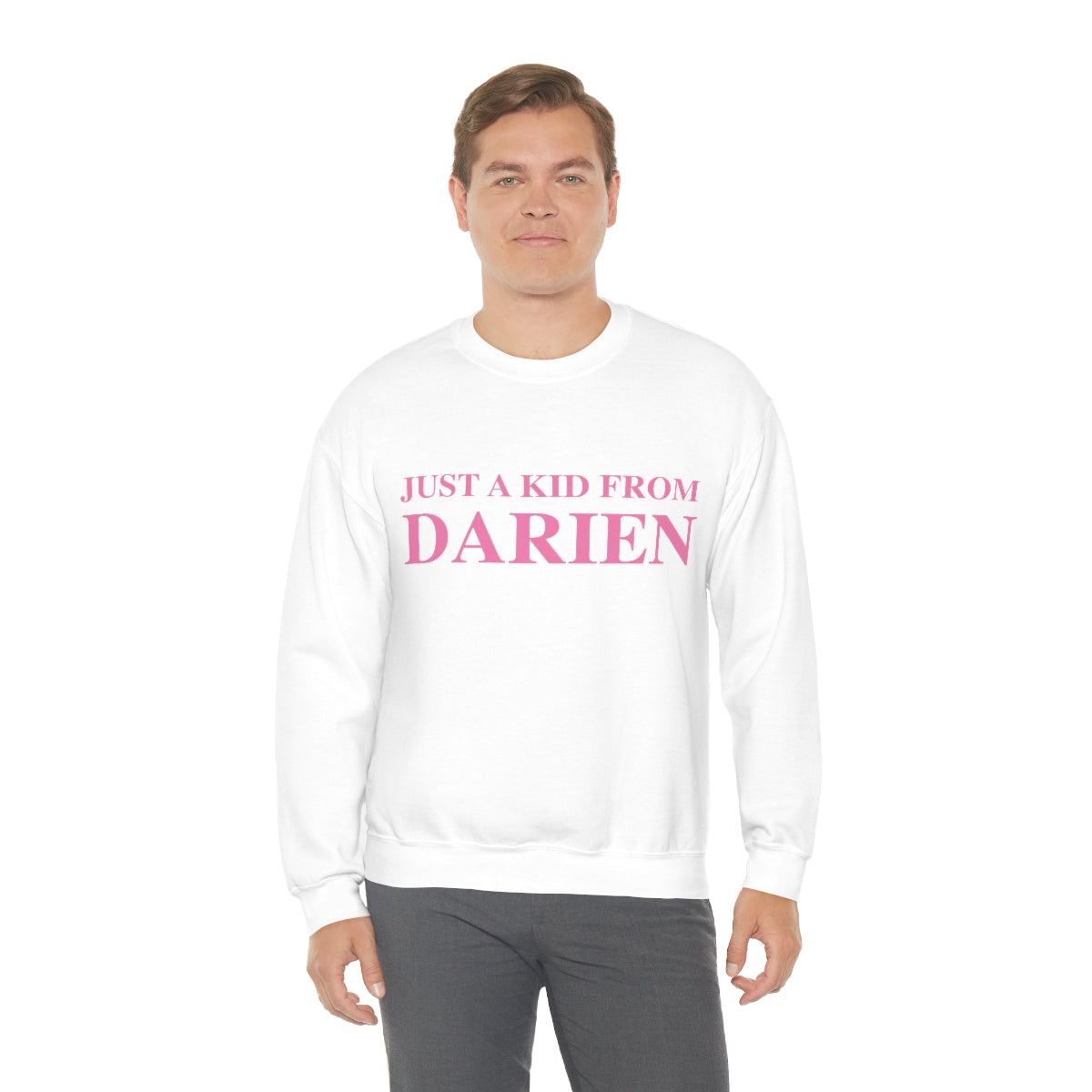 Just a kid from Darien Unisex Heavy Blend™ Crewneck Sweatshirt