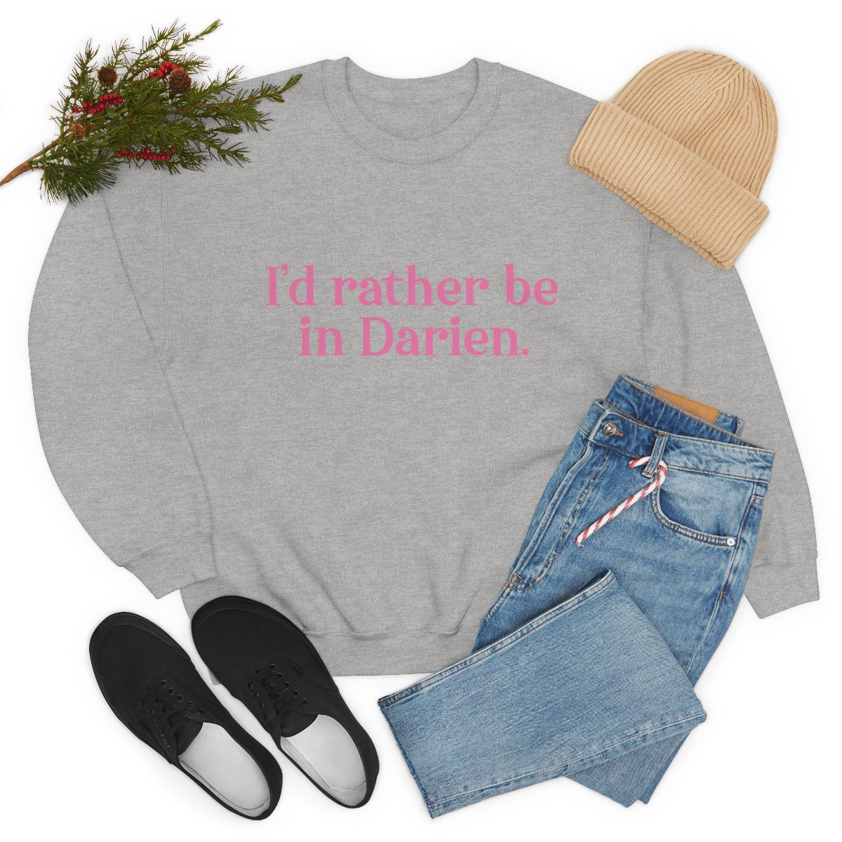 I'd rather be in Darien. Unisex Heavy Blend™ Crewneck Sweatshirt